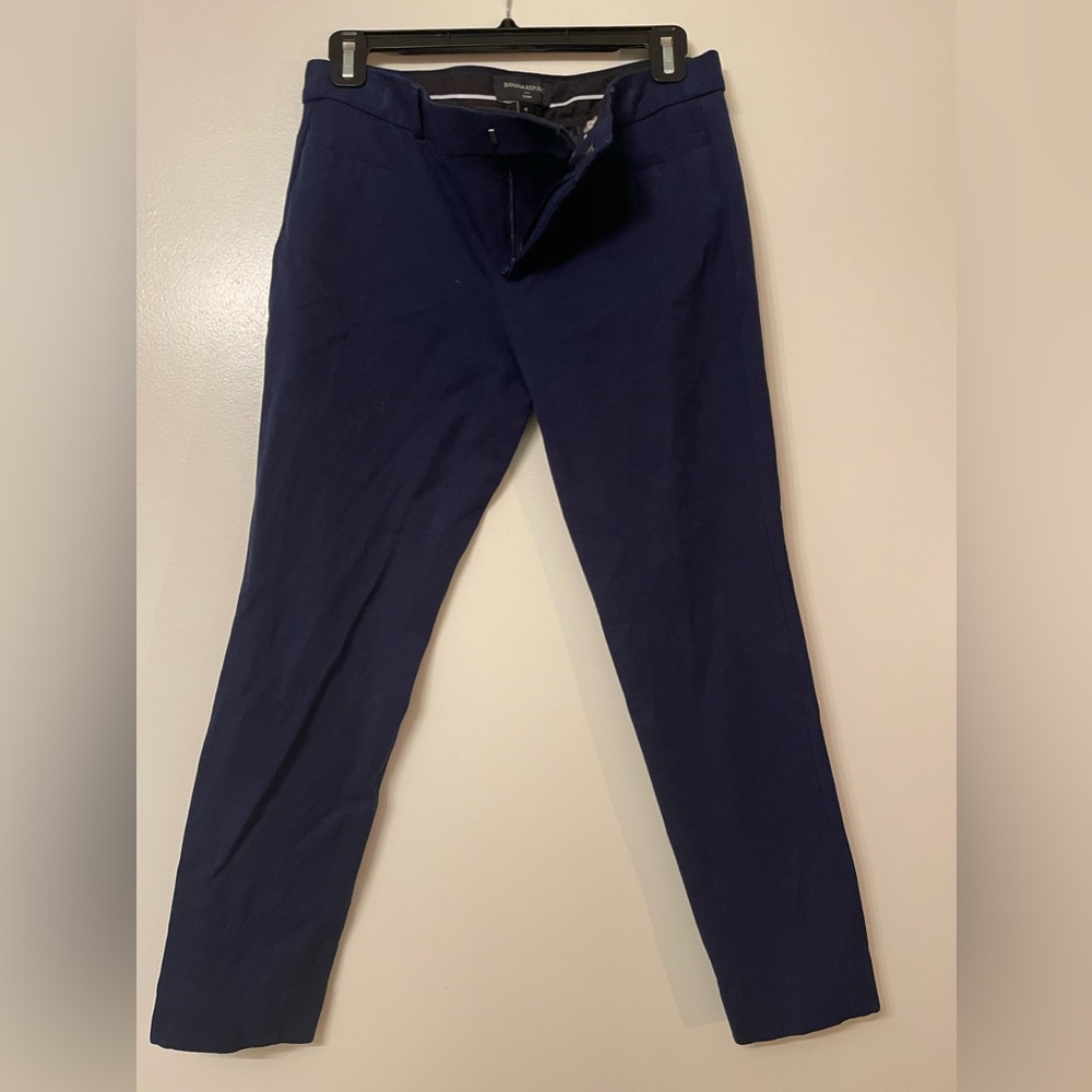 Banana republic navy cropped dress pants